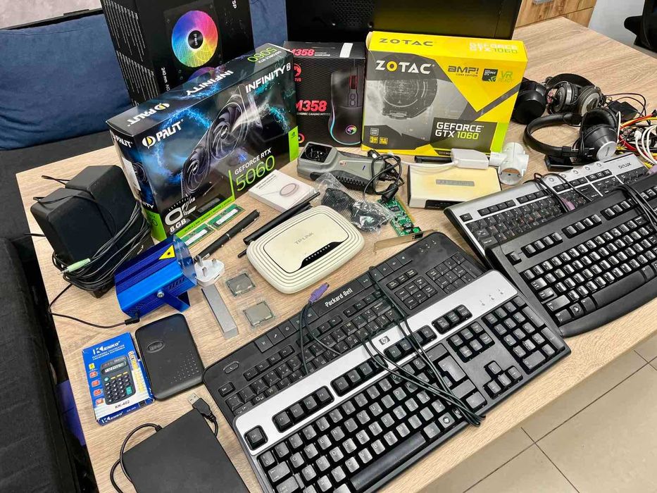 ПРОМО ЛОТ Intel/Apple/nVidia/батерия/колонки/клавиатура/рутер/слушалки