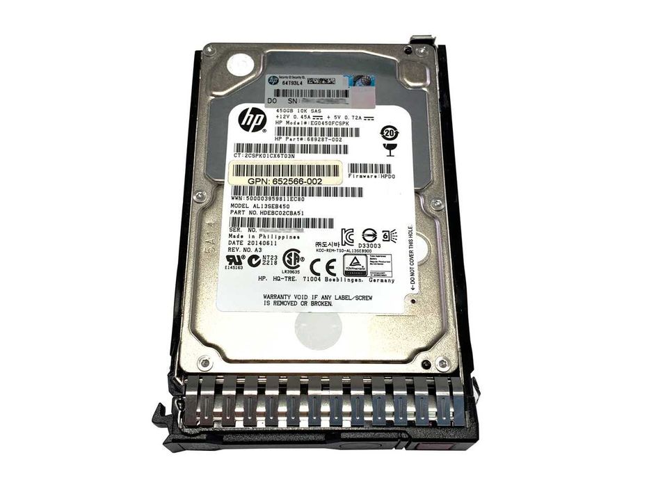 HPE 600GB 10K RPM SAS 2.5" Enterprise Hard Drive (Hot-Plug) NEW!