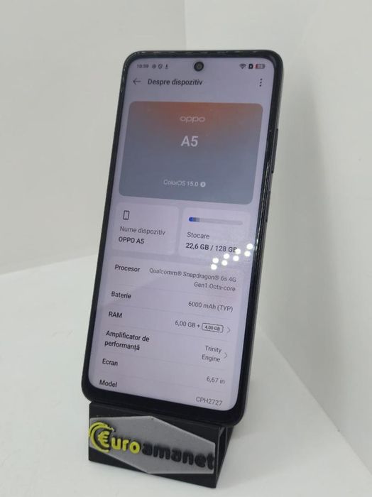 Telefon mobil OPPO A5, 6GB RAM, 128GB, Dark Purple -A-