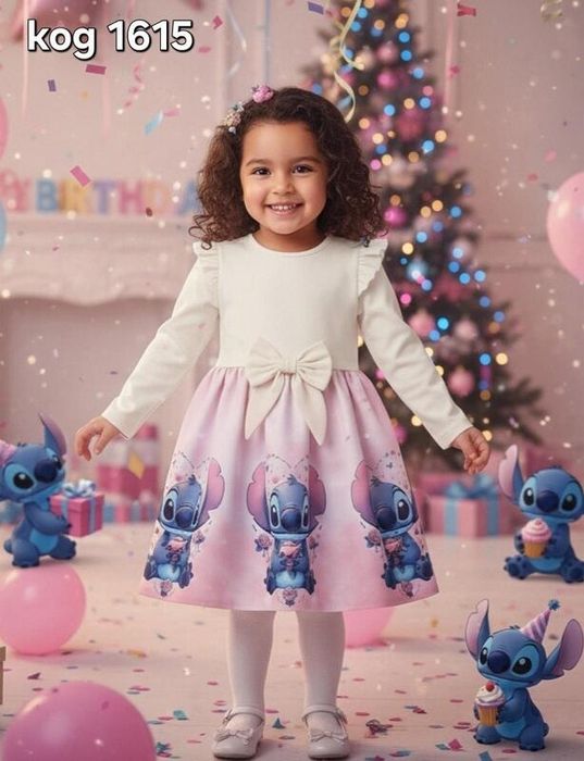 Детска рокля с Принцеса, Стич, Балерина Капучина  и Зайче