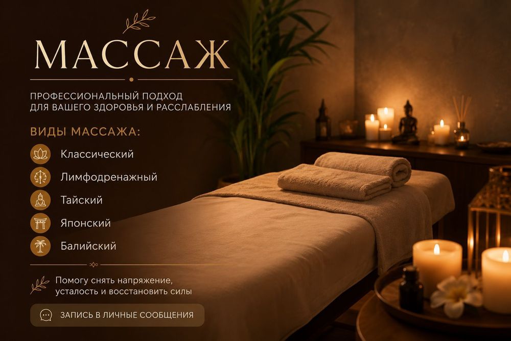 Профессиональный Массаж (мужчина)