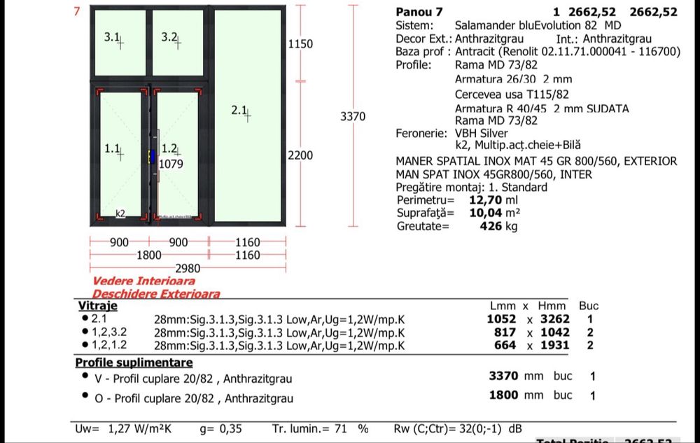 Tamplarie PVC noua