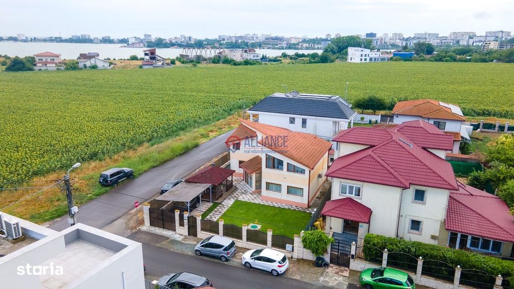 PALAZU MARE - Vilă 5 camere, teren pe colț cu priveliște la lac,