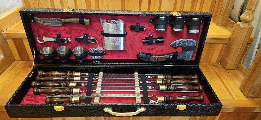 Мужской подарочный набор шампуров