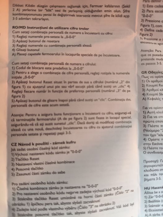 Vând troler cu cifru, bagaj de mana ptr calatorii