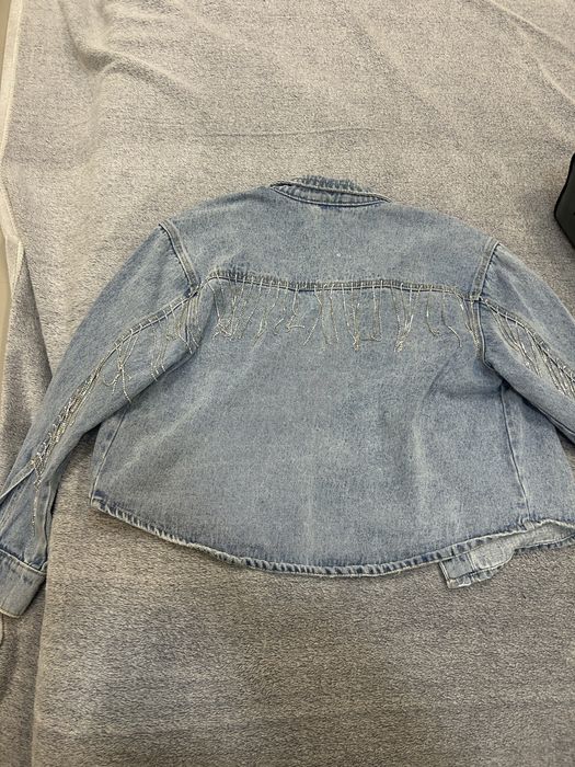 Дънково яке с камъни