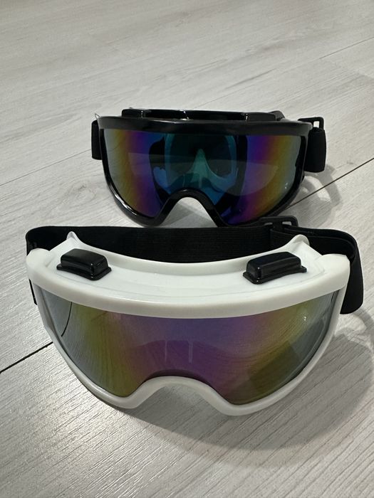Очила за ски - бели и черни
