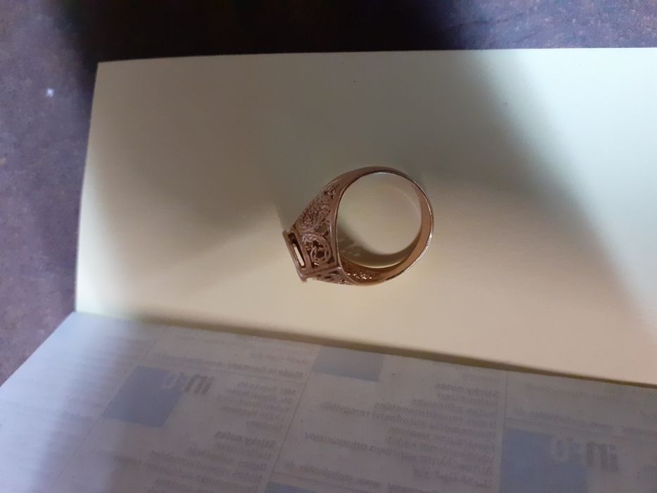 Inel din AUR lucrat in filigram