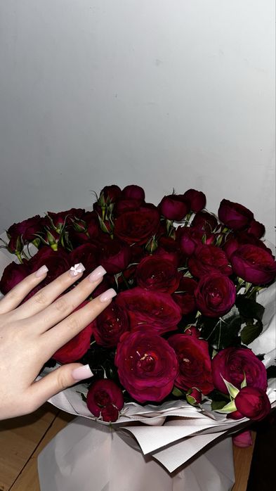 цветы, кустовые розы