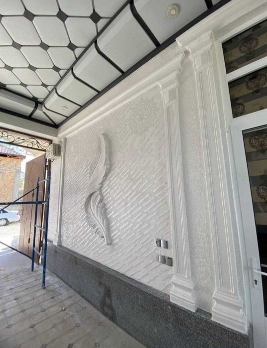 Tiravertin fasat ishlarini qilamiz Samarqat ustalari