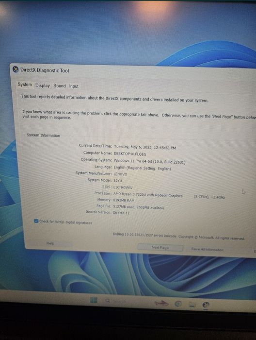 Lenovo Ryzen 3 7320U 8GB Ram•SSD 250GB•Amanet Lazar Crangasi •50401