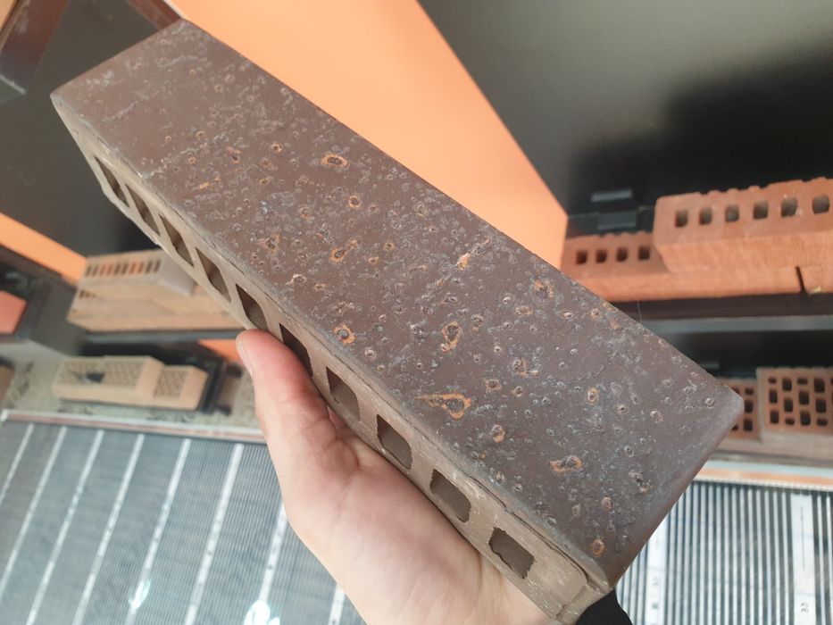 Кирпич клинкерный, облицовочный, гиперпресованный