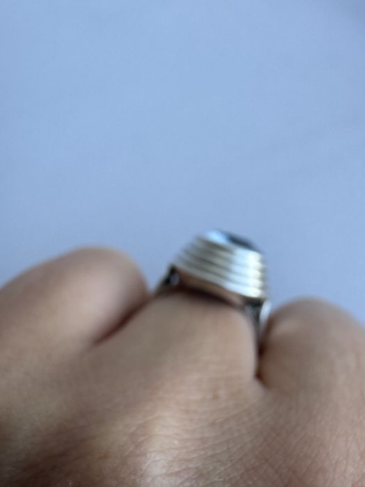 Inel din argint si acvamarin