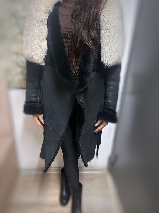 Palton cojoc  din blana de miel A&A vesa