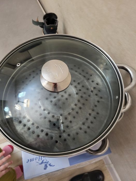 Мантоварка 4 лист, кастрюля,  крышка