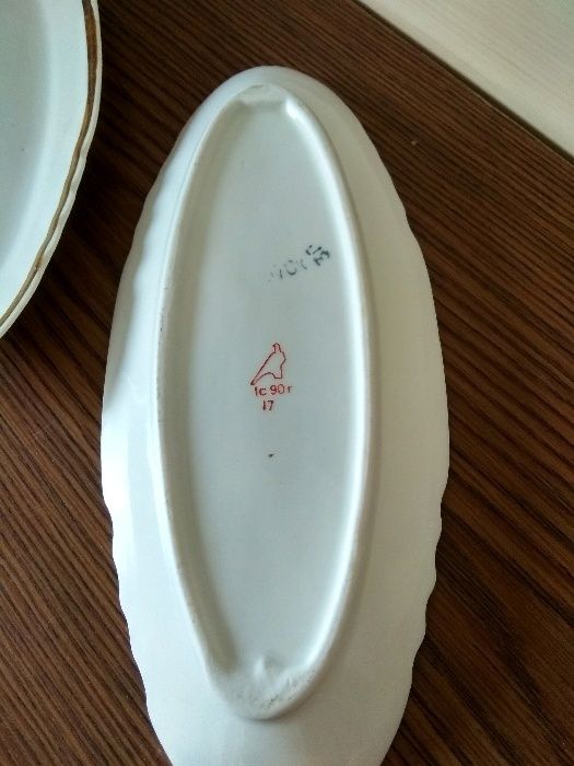 Фарфоровые селёдочницы в паре, Дулево