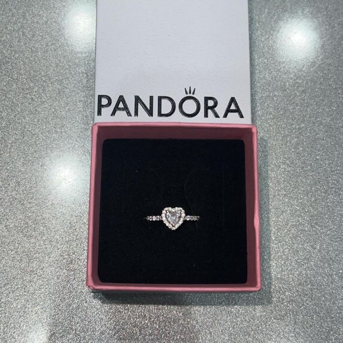 Inele Pandora argint 925 inima roz rosie alba rose gold heart aur