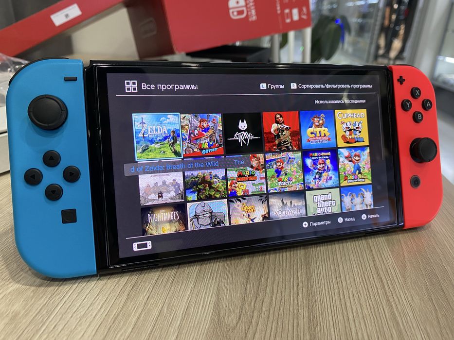 nintendo switch OLED прошитая + 20 игр