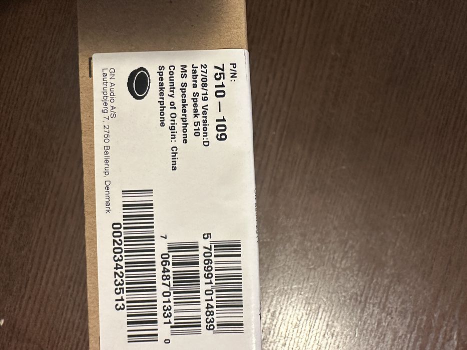 Boxa Bluetooth conferinta JABRA Speak 510, USB 2.0, Skype, negru, NOU