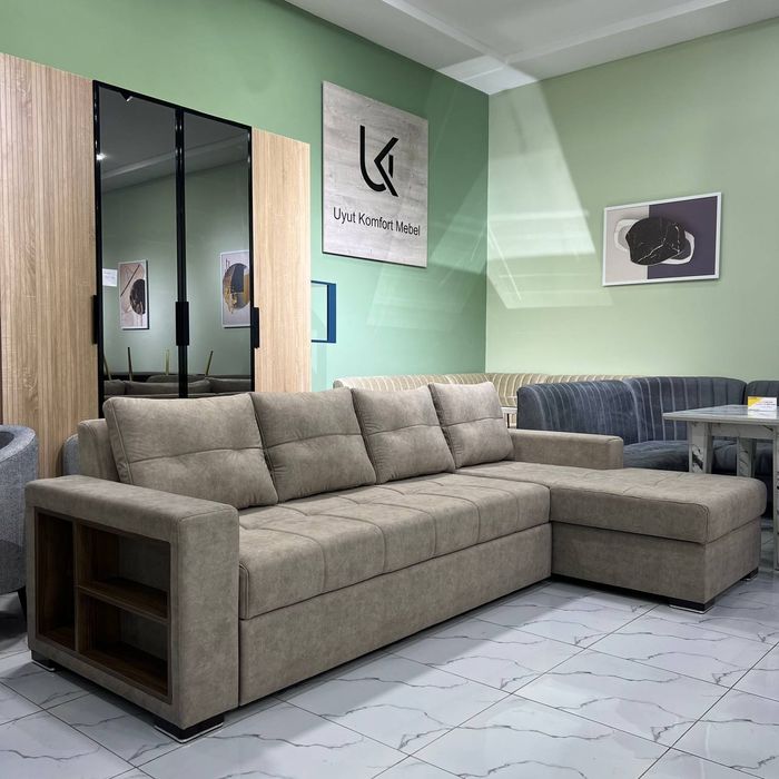 Угловой раскладной диван сундук