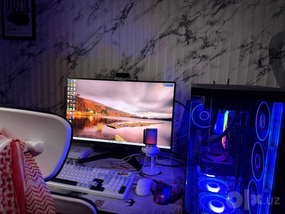 топовый компьютер rtx 5070 intel ultra 7 аквариум кейсларда