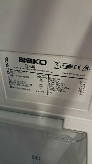 Combina frigorifica BEKO 355 litri