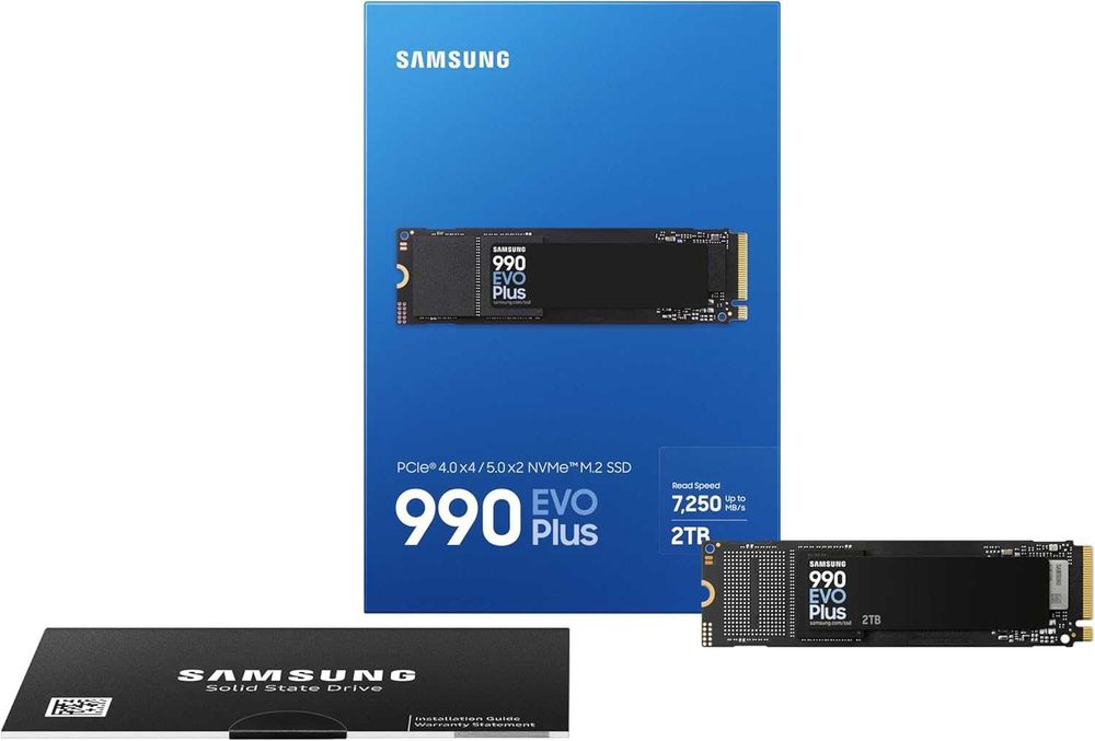 Нова Памет SSD Samsung 990 EVO Plus 2TB M.2 NVMe PCIe SSD MZ-V9S2T0BW