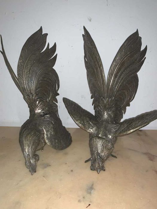 Statuie decor cocos din fier