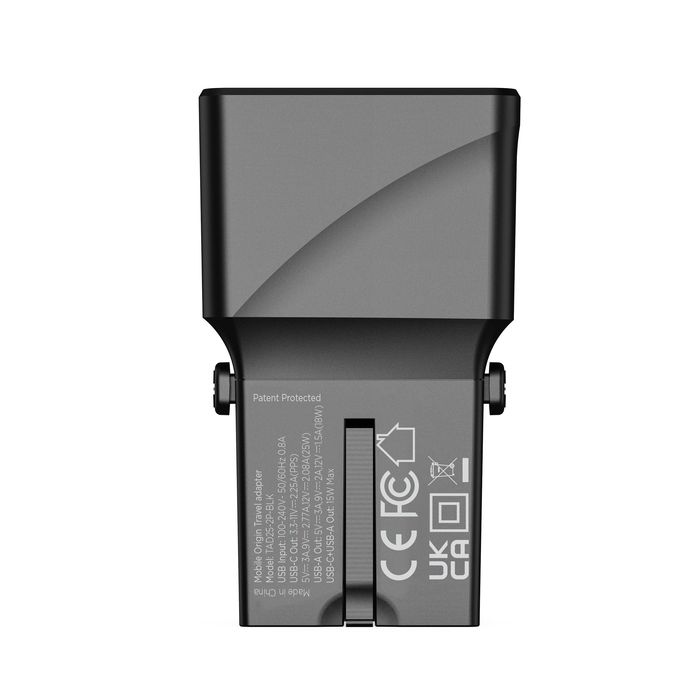 Зарядно устройство Mobile Origin Travel adapter, EU/US/UK/AU, 25W