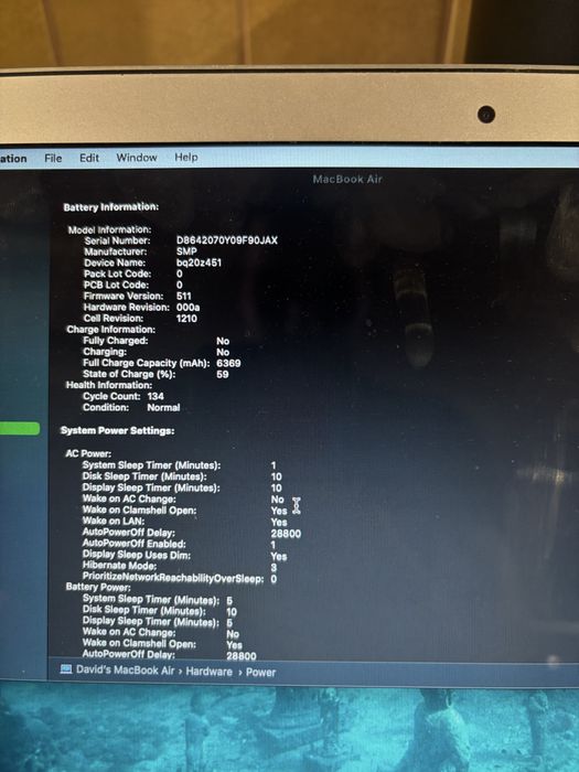 MacBook air 2017