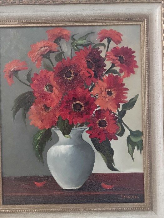 Ulei pe pânză o lucrare semnata de o foarte bună calitate încadrata în