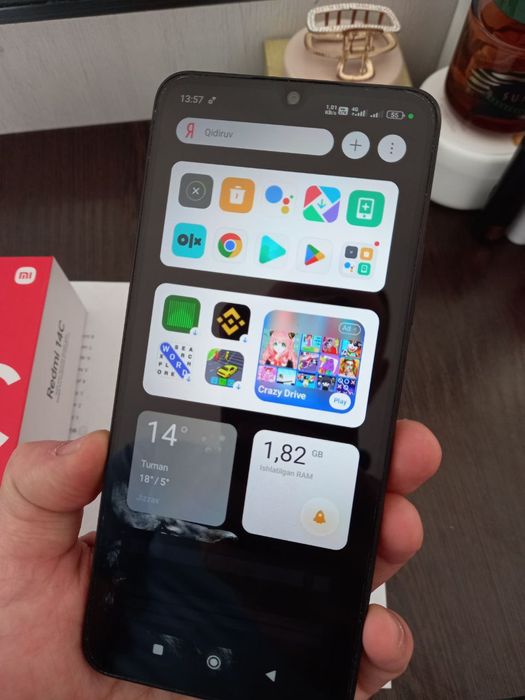 Redmi 14C ideal holatda 16/256