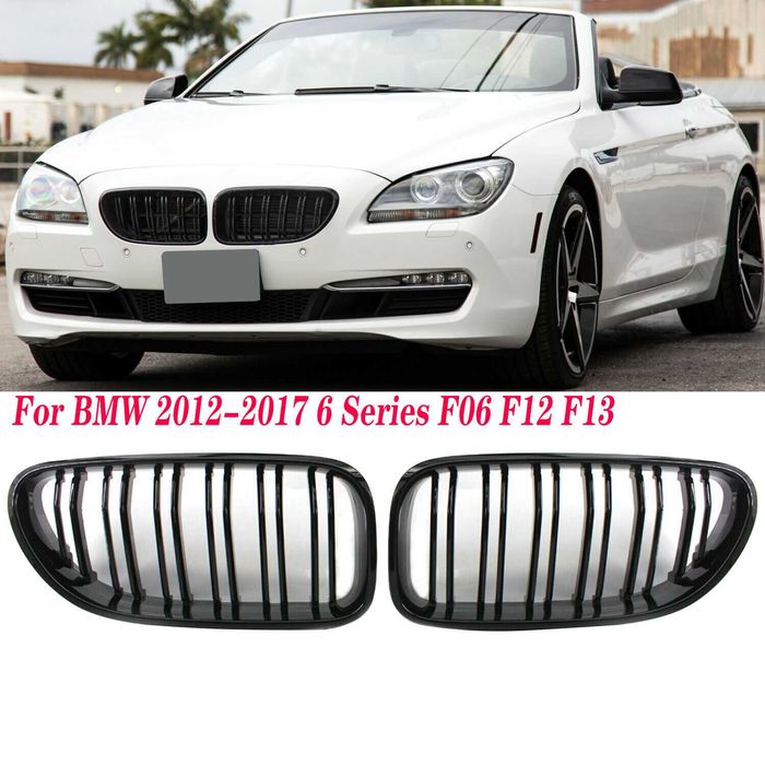 Grile duble BMW F06 F12 F13 M-Look negru lucios NOU