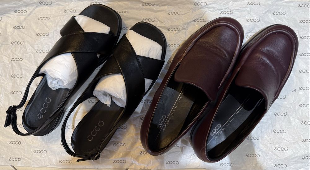 Ecco sandale piele si mocasini piele