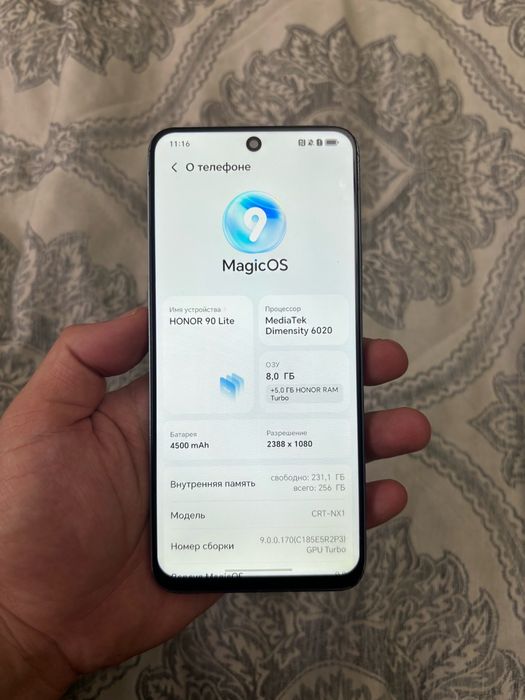 Honor 90lait 13/255gb