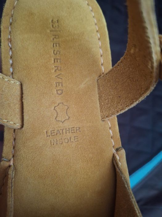 Sandale piele întoarsă marimea 33