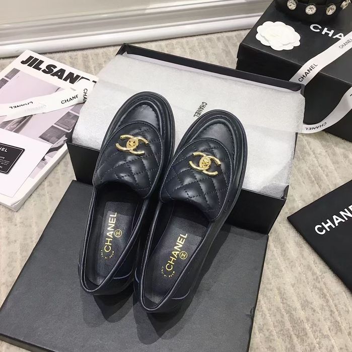Pantofi loafer Chanel, negru, tip Premium