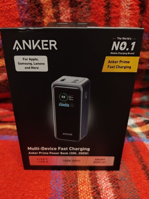 Anker Prime Power Bank 20.000 mAh – 200W