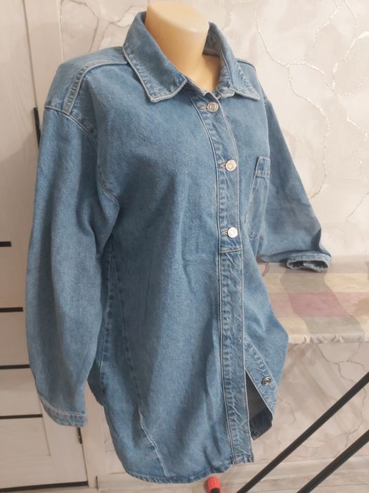 Джинсовая рубашка Зара