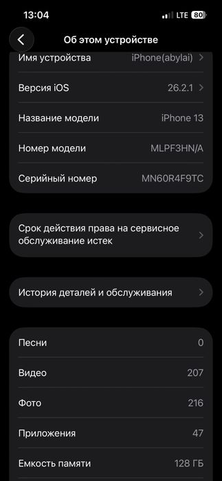 Айфон 13 темно-синий