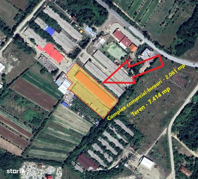 Complex comercial-birouri - 2.061 mp + Teren - 7.414 mp, Caransebes