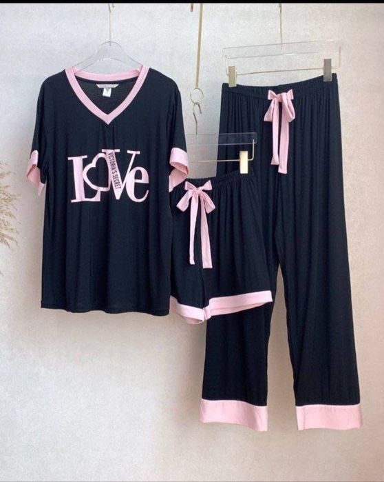 Ayollar va qizlar uchun 3 tasi 1 da pijama