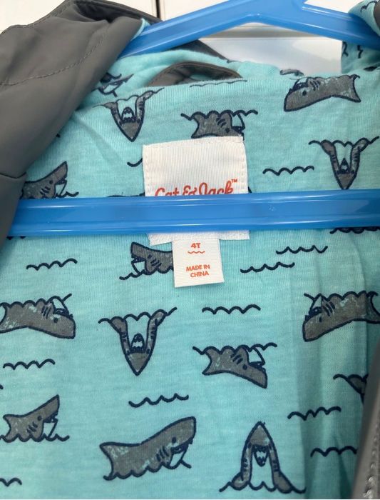 Детско яке за дъжд Baby shark 110 см