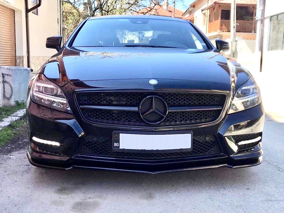 Спойлер за предна AMG броня Maxton design за Mercedes Benz CLS W218 (2011-2014)