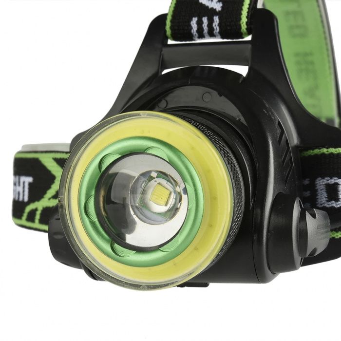Lanterna Frontala 2 Led T6+Cob+Zoom+Lupa OFERTA!
