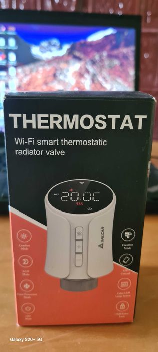 Termostat calorifer, inteligent, Wi-Fi Salcar TRV706W