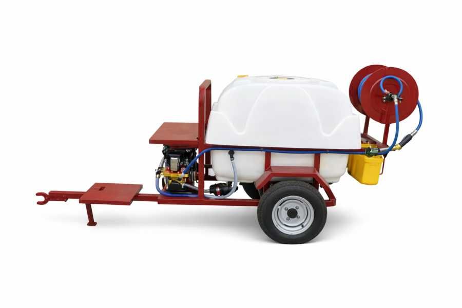 Atomizor tractabil PM400R – 400L cu tambur și furtun Putere motor: 6.5 CP NOU Garantie 24 luni Livrare rapida