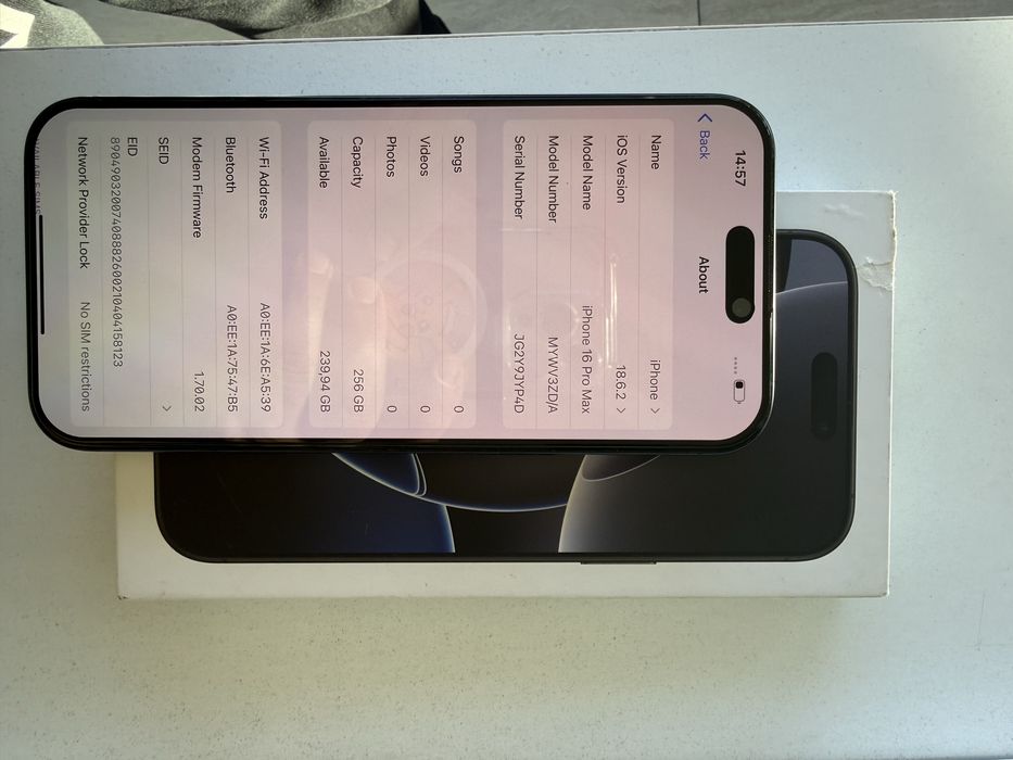 Iphone 16 Pro Max 256Gb