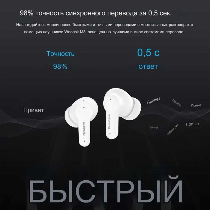Наушники-переводчики ANFIER M3