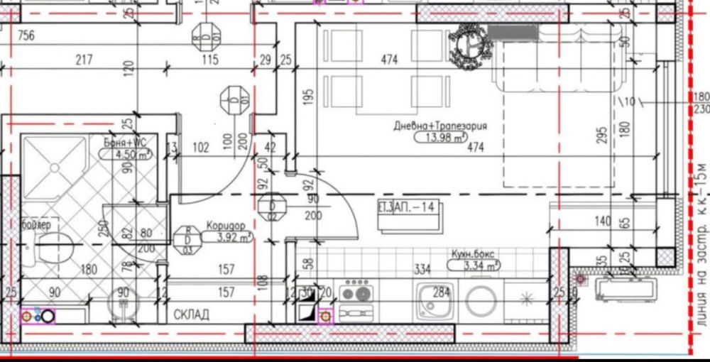 Продава се Едностаен апартамент в София, Надежда 2 - 38 кв.м за 2158 €/кв.м - Снимка #3